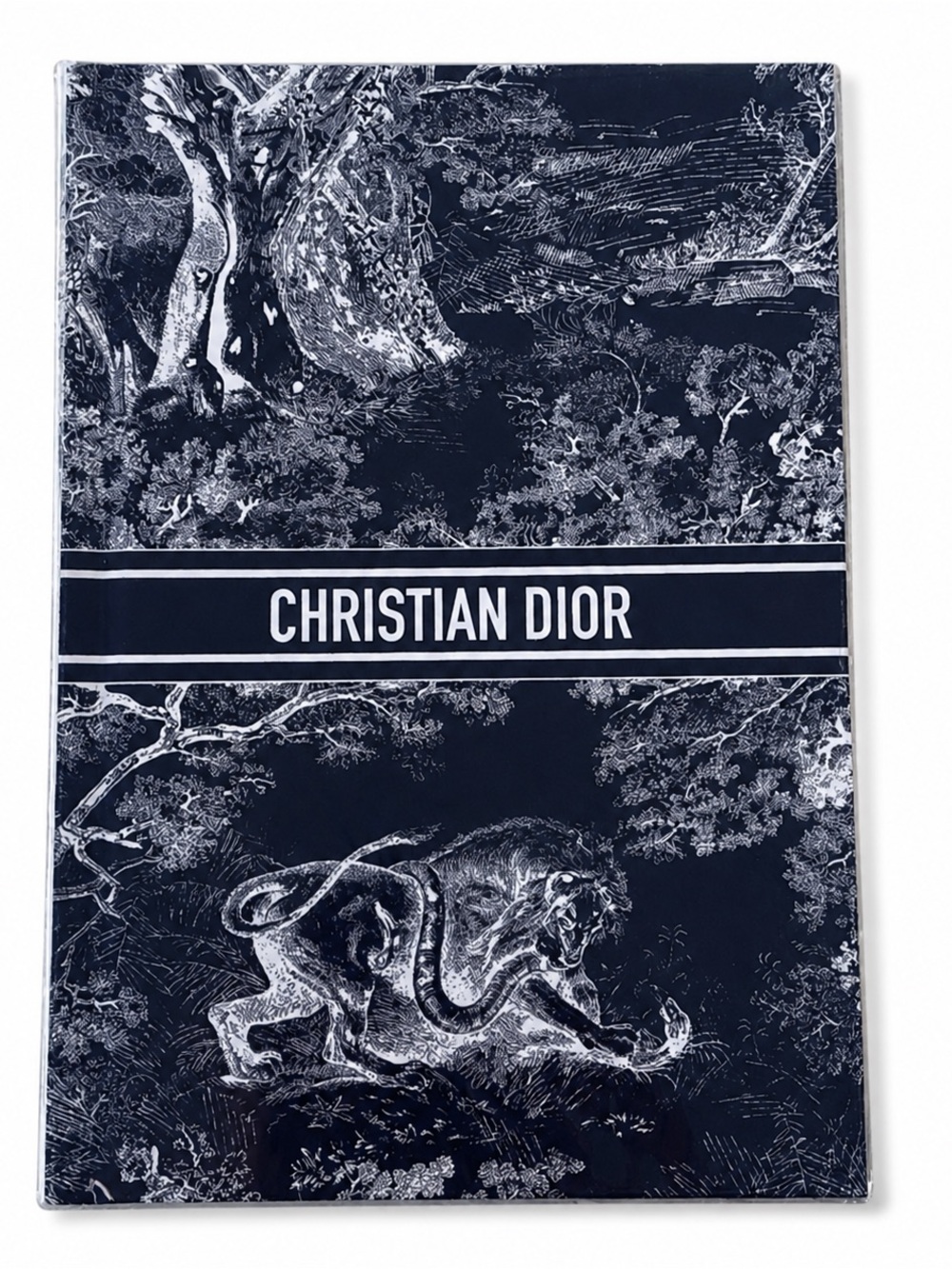 Christian Dior Navy and White Toile Notebook